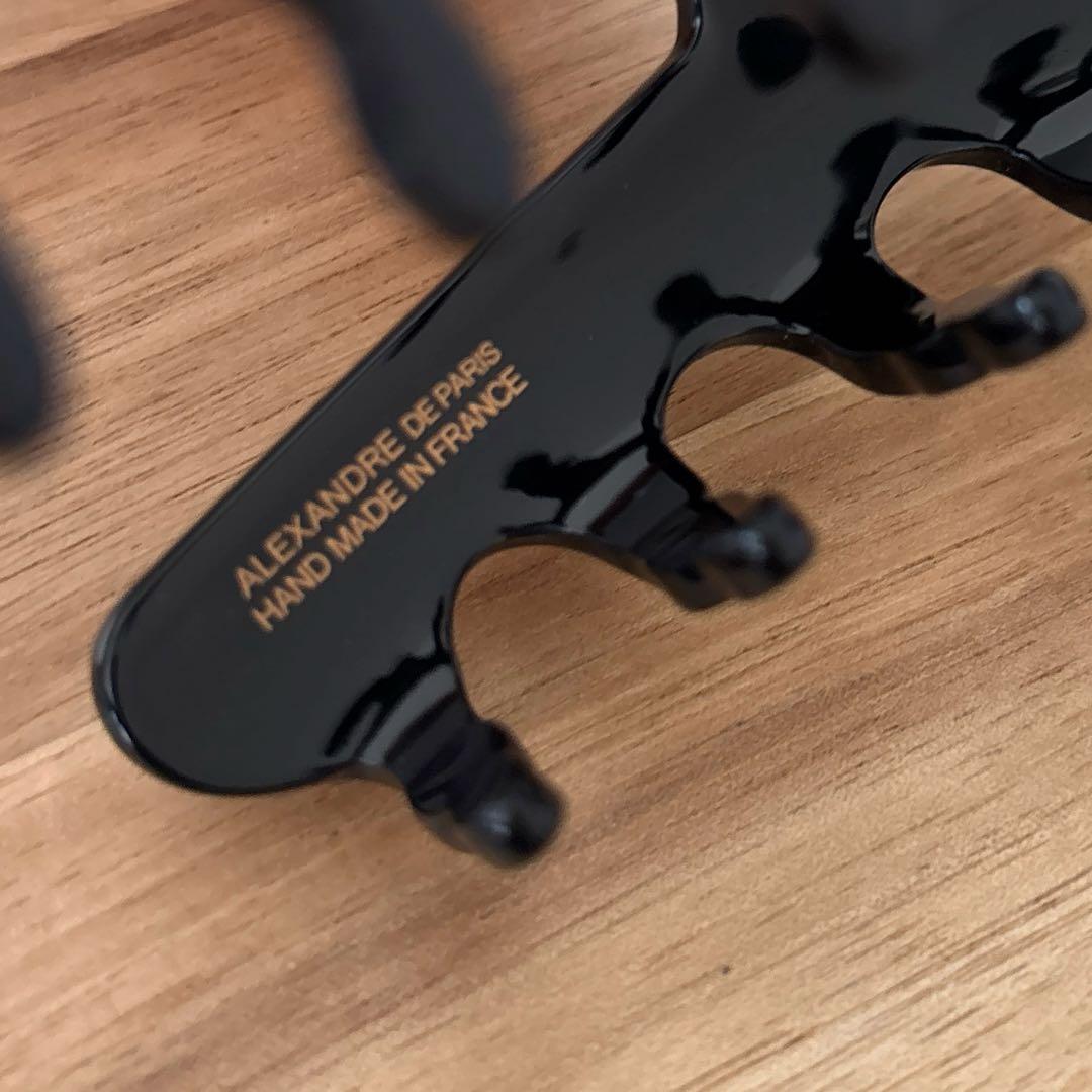 新品✨アレクサンドルドゥパリ✨ヘアクリップ✨パール✨ブラック L