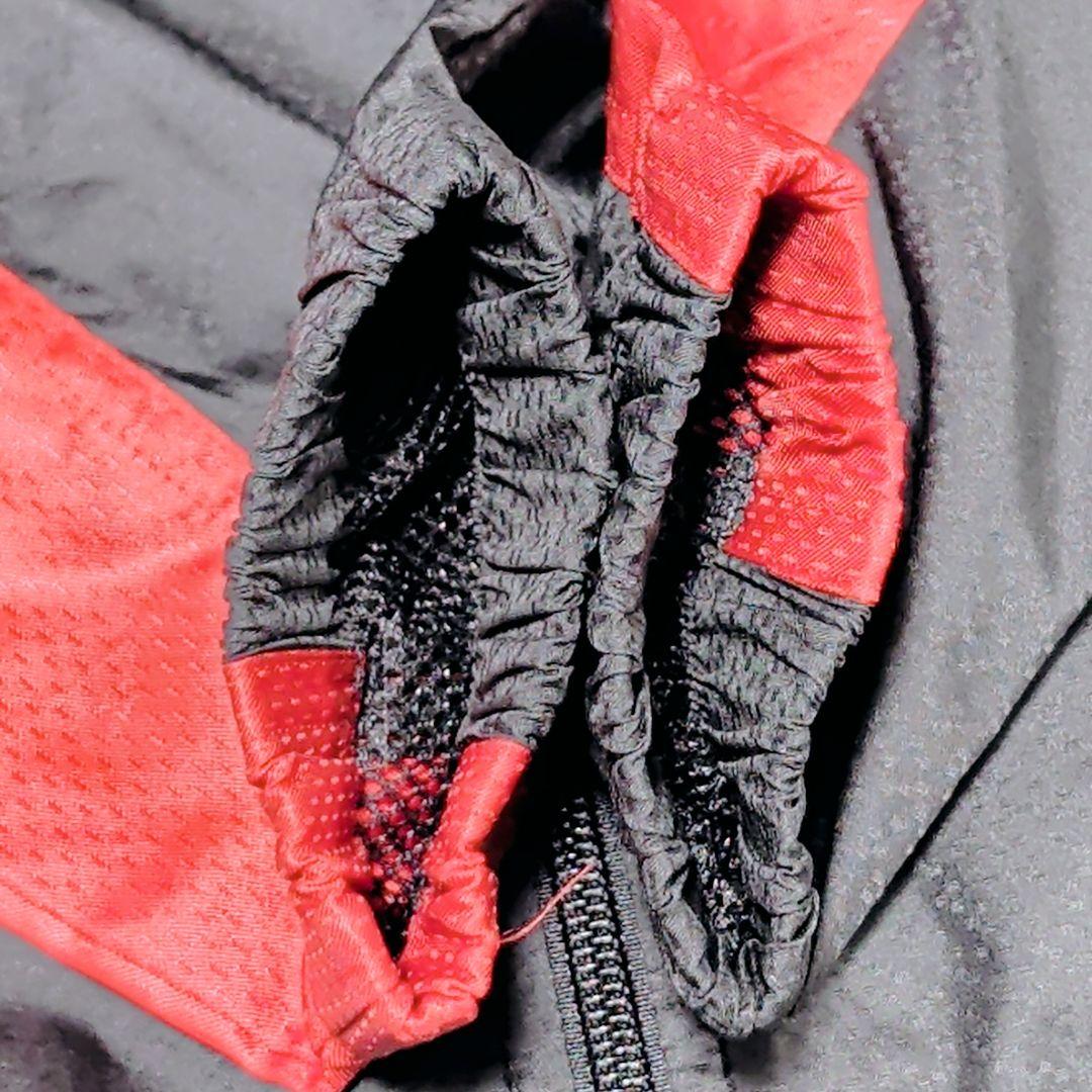 ミズノプロ ウィンドブレーカー セットアップ 上下M 黒×赤×金