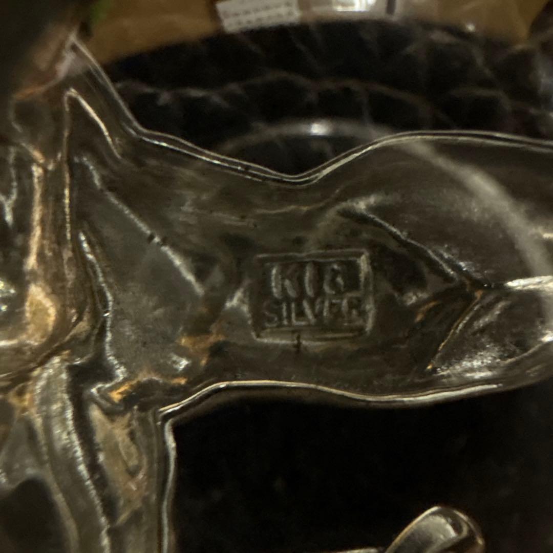 ブローチ 天使 デザインSILVER k18