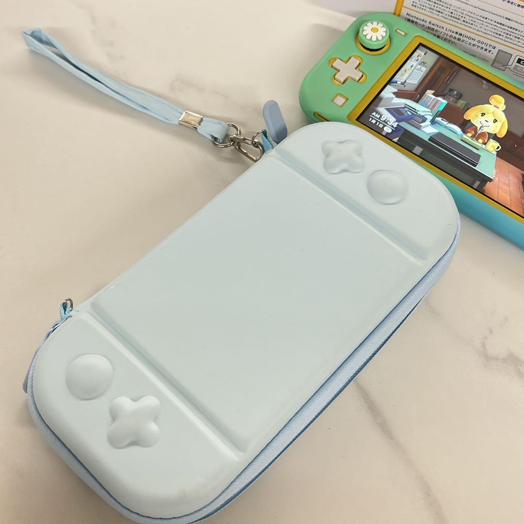 Nintendo Switch Lite イエロー 本体　ケース　あつ森付き