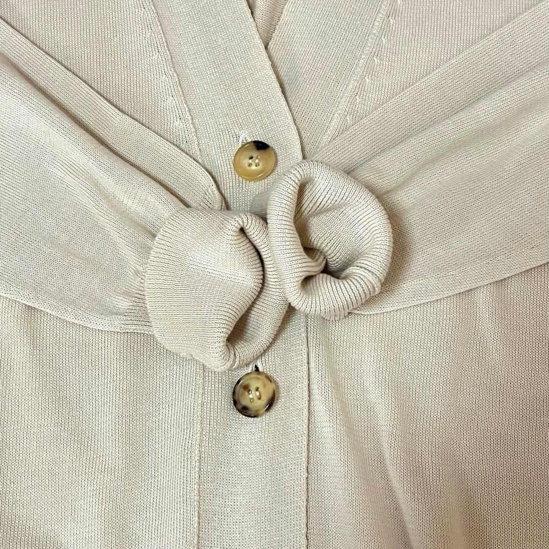 2022マーガレットハウエル コットン カーディガン オフホワイト系