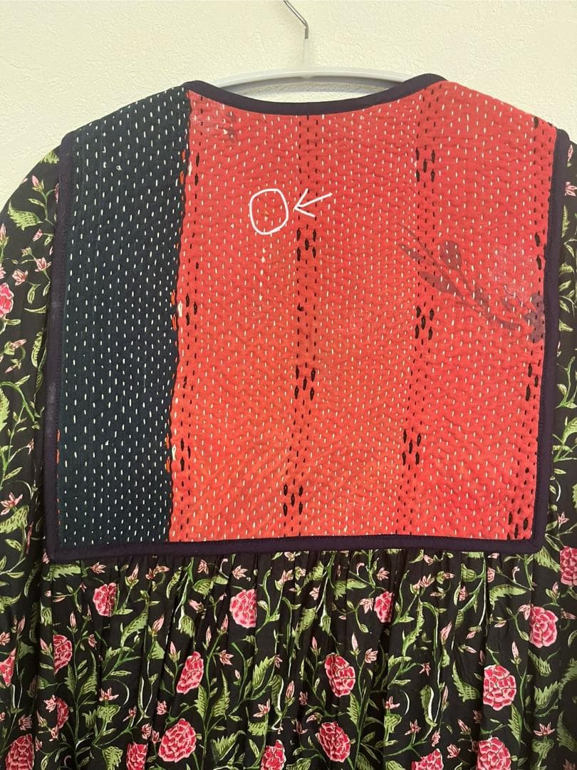 (訳あり)niokiニウーキワンピースpink×black※小さな傷あり