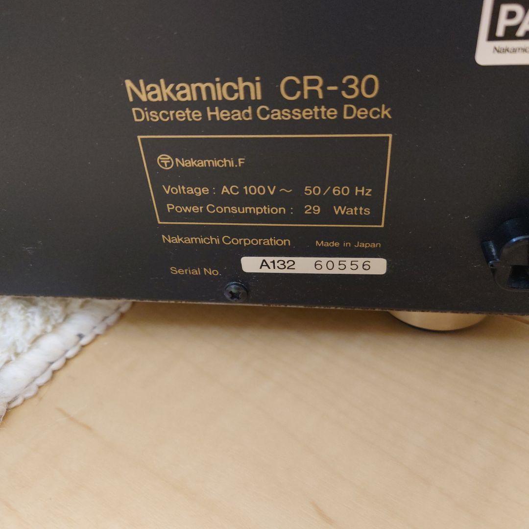 Nakamichi ナカミチ カセットデッキ CR-30