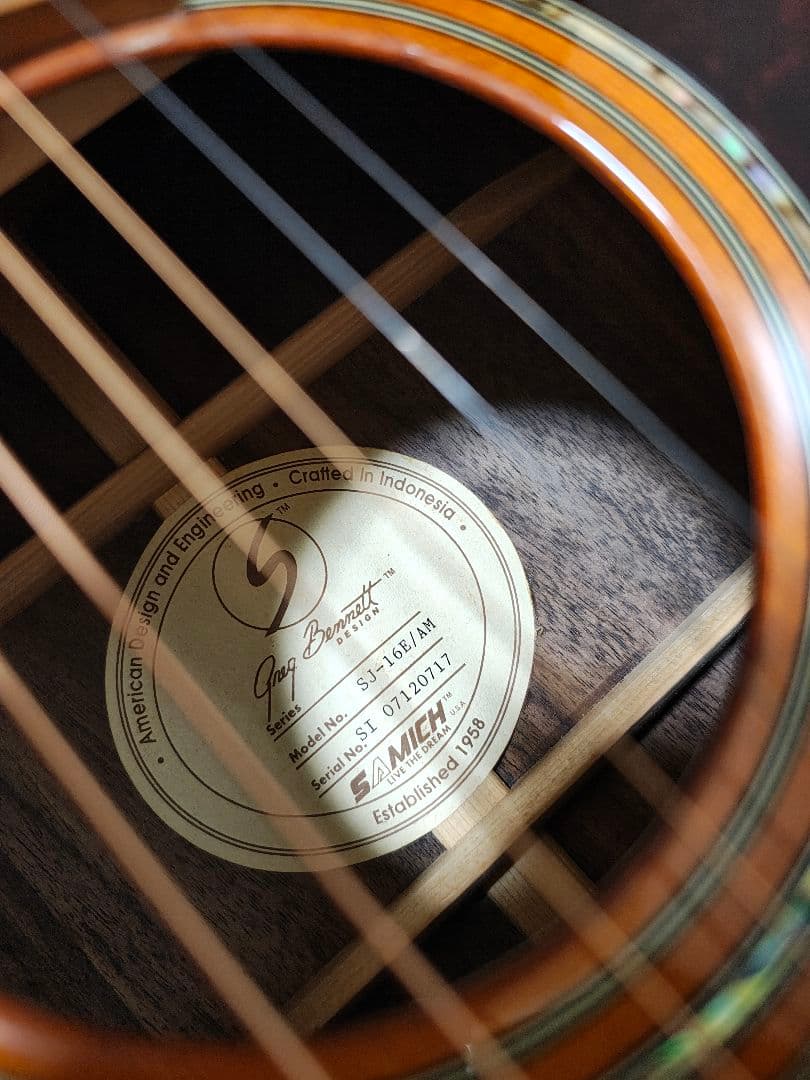 単板Greg Bennett SJ-16E/AMエレアコ/美品専用ケース付