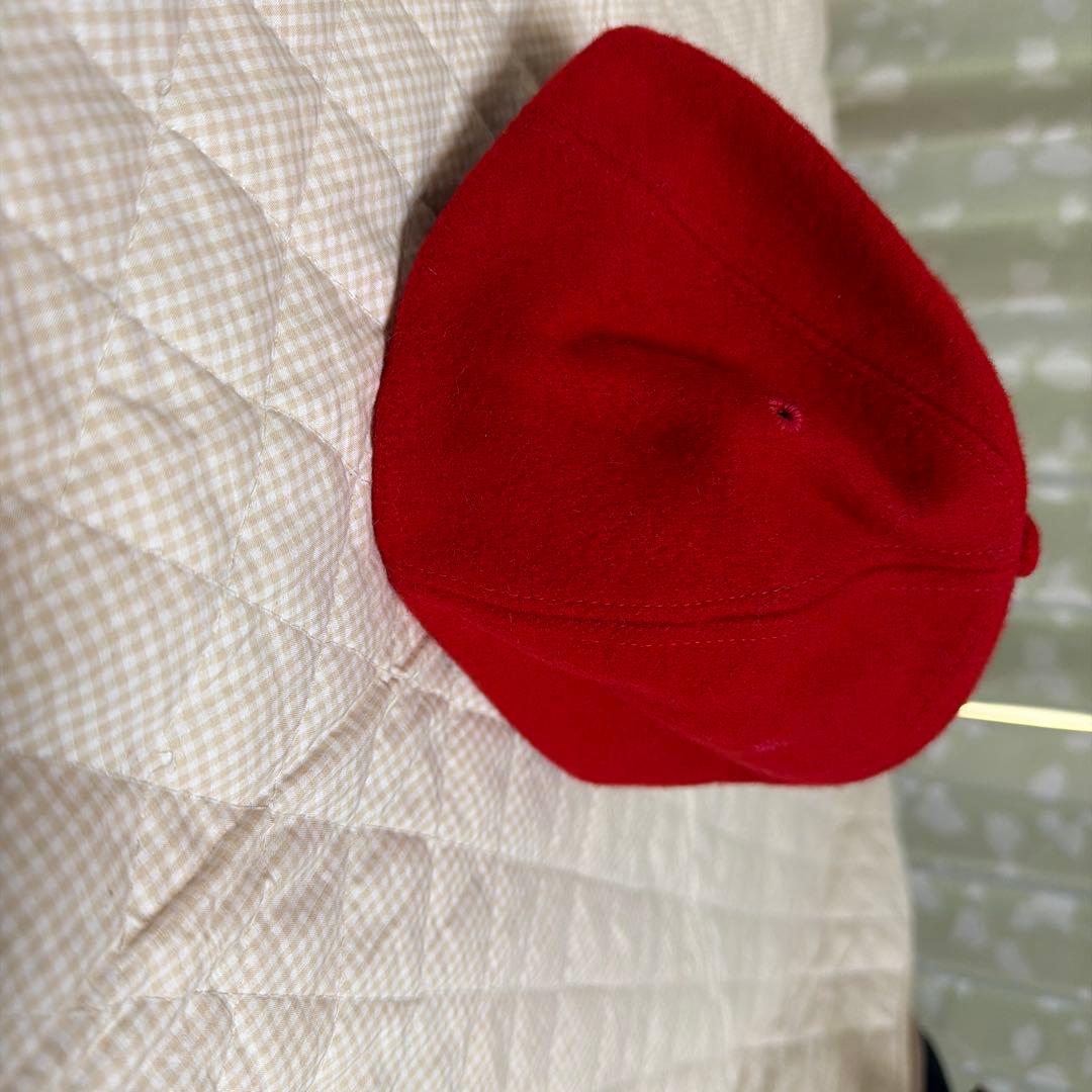 Polo byラルフローレン　赤色 ベースボールキャップ　LヴィンテージUSA製