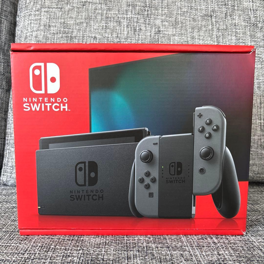 新品未使用Nintendo Switch グレー 本体 液晶保護フィルム付き