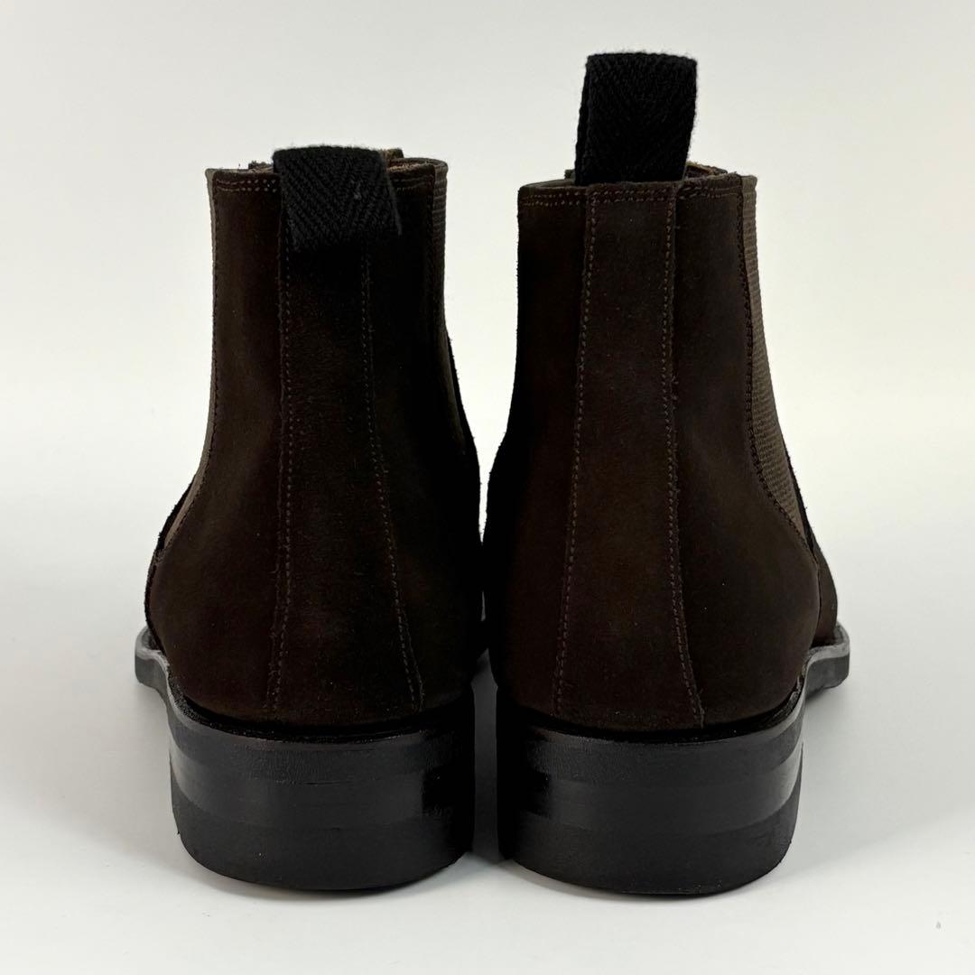 バーニーズニューヨーク サイドゴア ショートブーツ ブラウン スエード 革靴