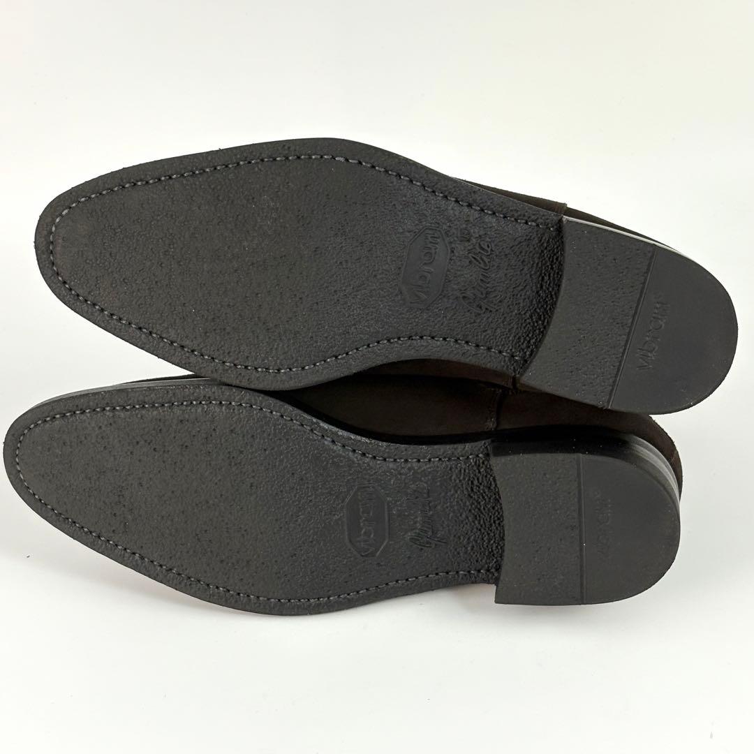 バーニーズニューヨーク サイドゴア ショートブーツ ブラウン スエード 革靴