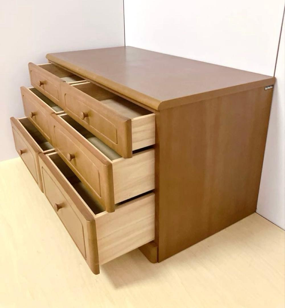 karimoku カリモク　チェスト　木製　天然木　サイドチェスト　箪笥　6引出