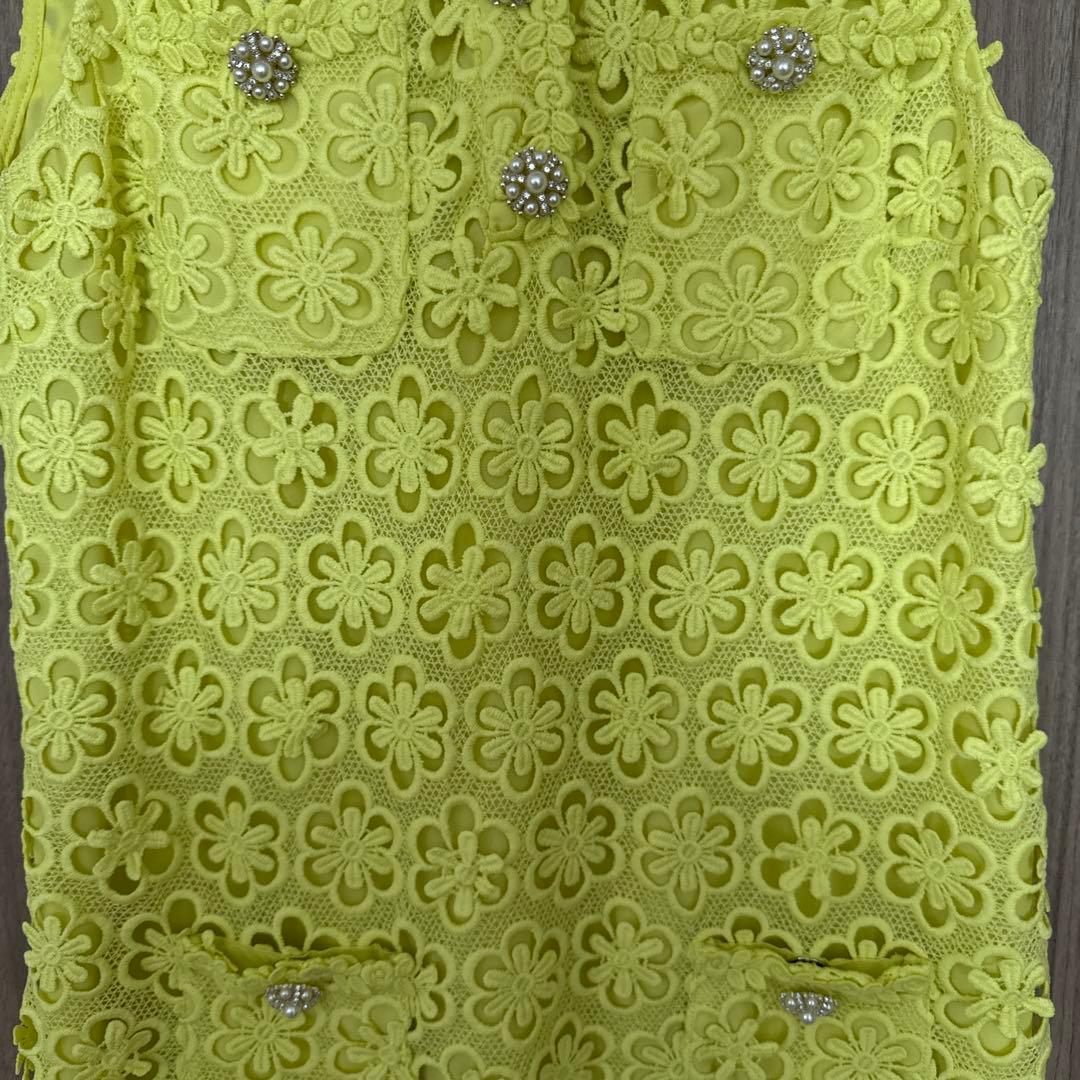 ぴすけ　美品✨SELFPORTRAIT セルフポートレート 黄色 ワンピ