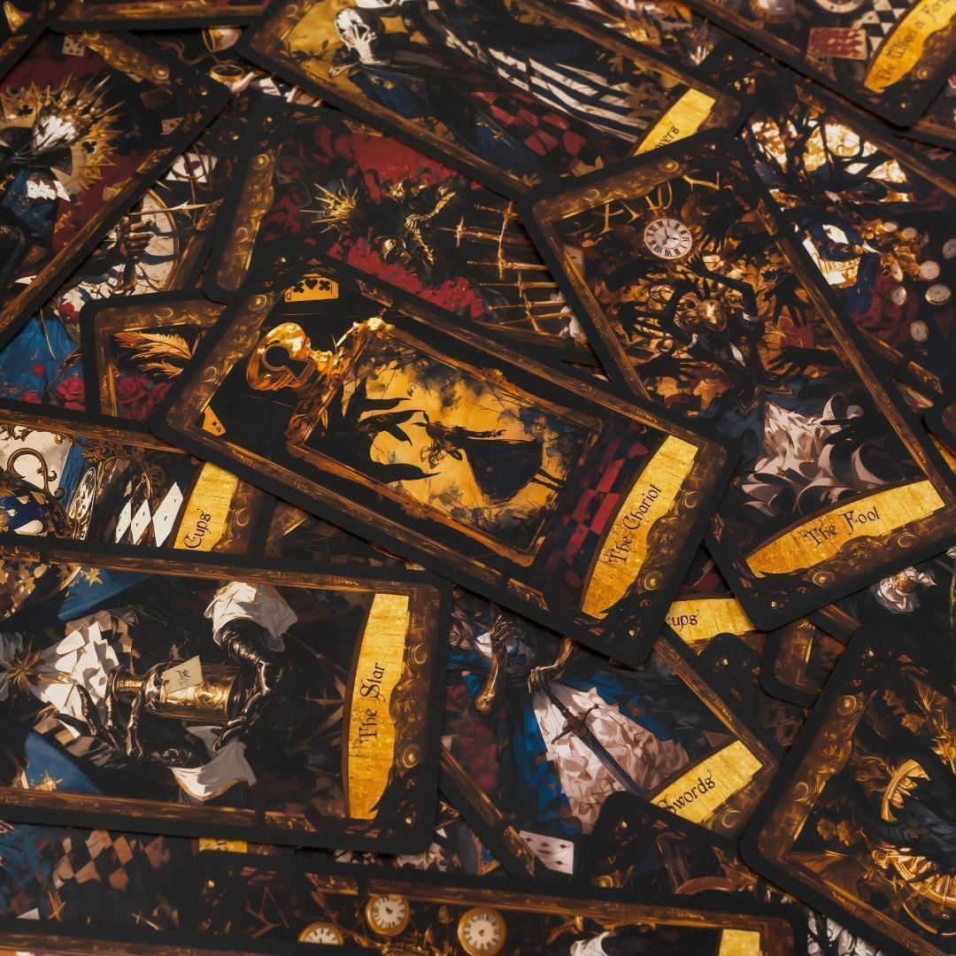 【訳あり特価】正規品タロットカード✨超美麗✨希少品 ダークなアリスの世界のデッキ
