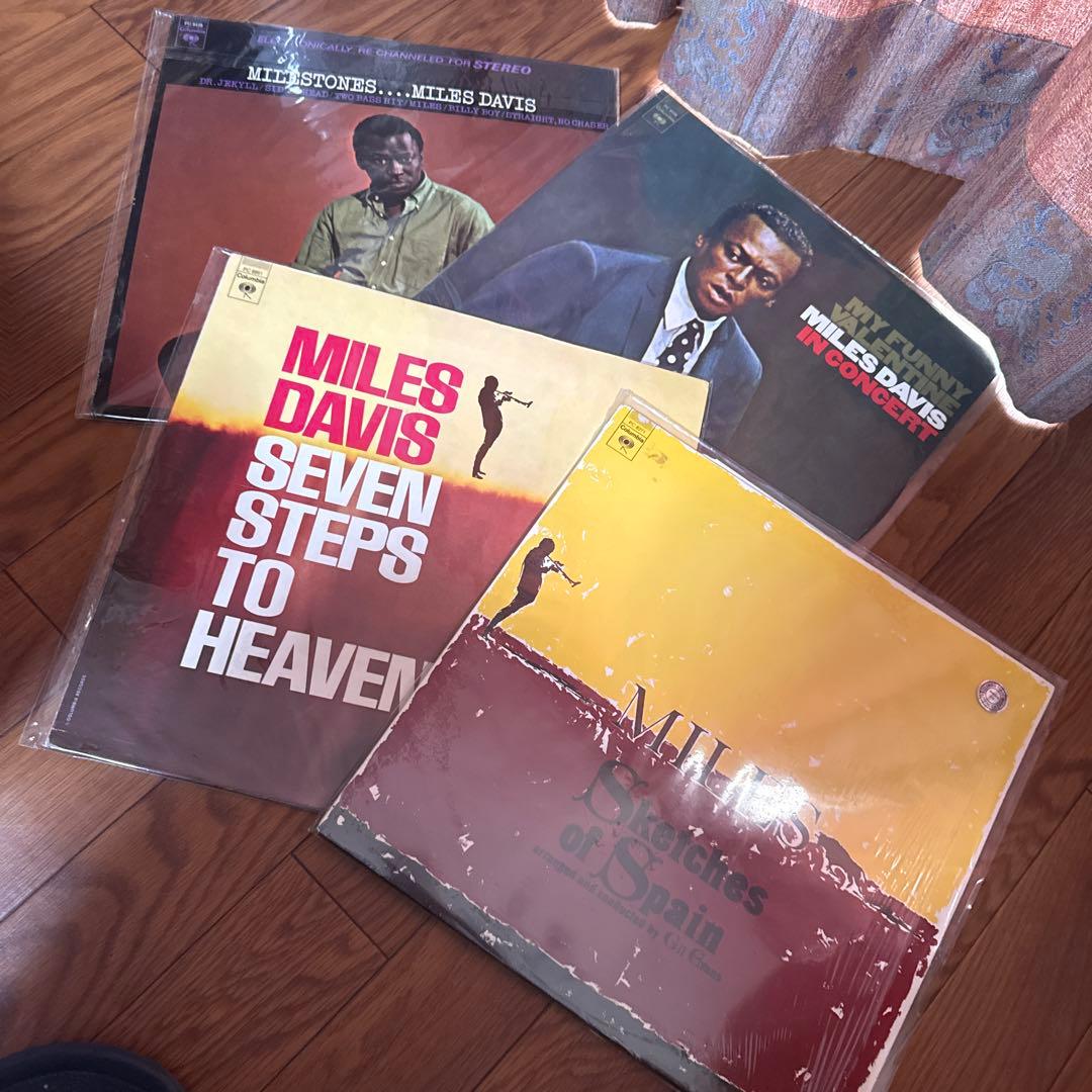 LP12in米盤マイルスデイビスの4枚 写真参照　盤ジャケ良好