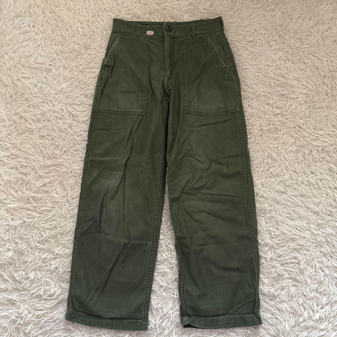 60s US ARMY OG-107 ベイカーパンツ　ジッパー