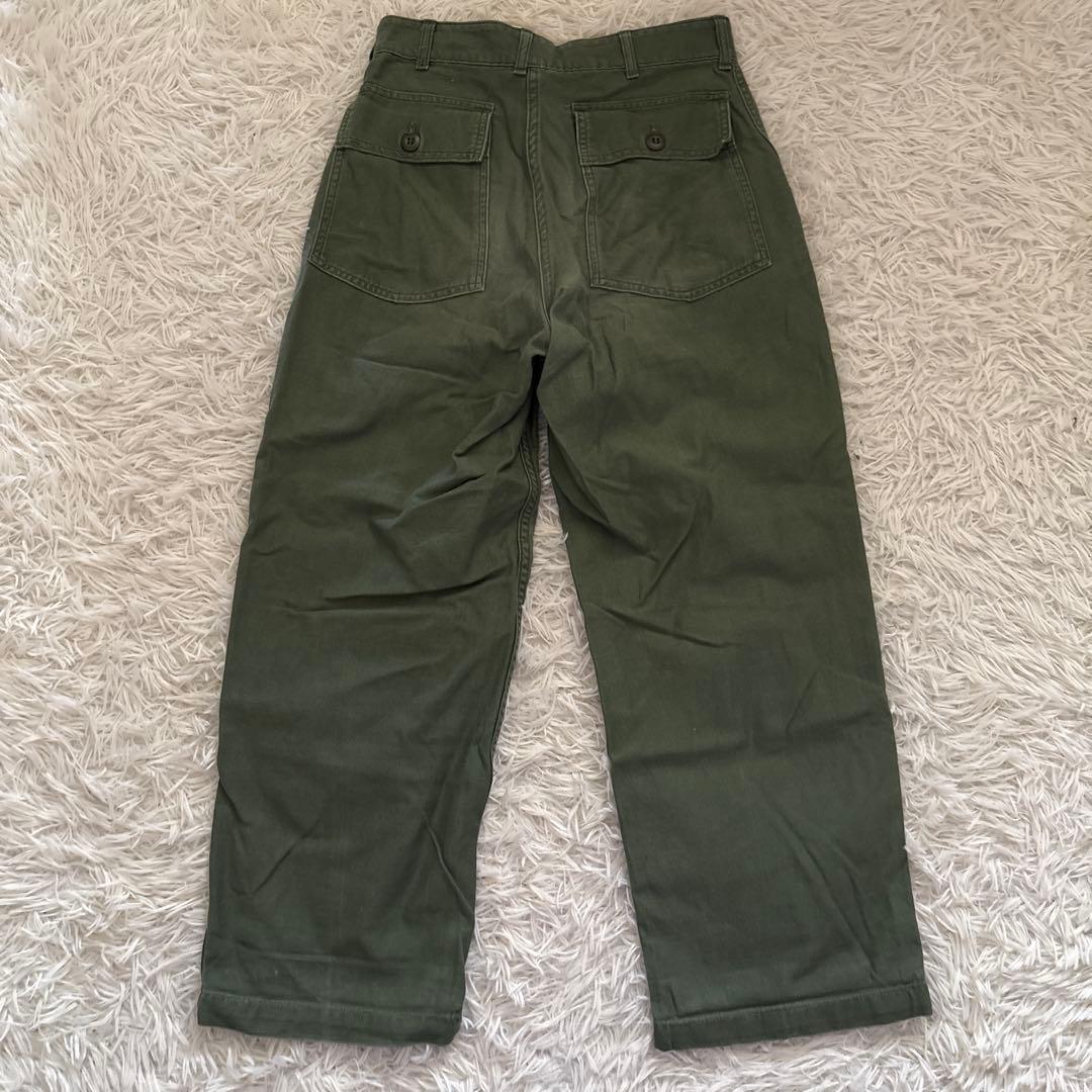 60s US ARMY OG-107 ベイカーパンツ　ジッパー