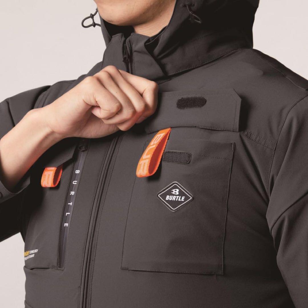 BURTLE バートル 半袖ブルゾン アッシュグレー AC2036 60 XXL