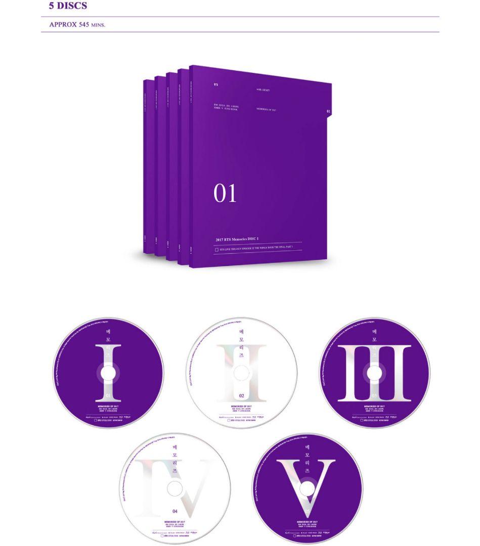 BTS MEMORIES OF 2017 Blu-ray 日本語字幕付き 未開封