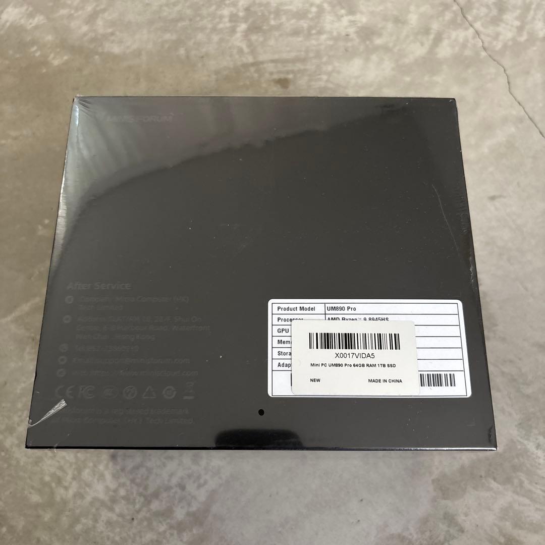 【新品】MINISFORUM UM890 Proミニpc(64+1TB)