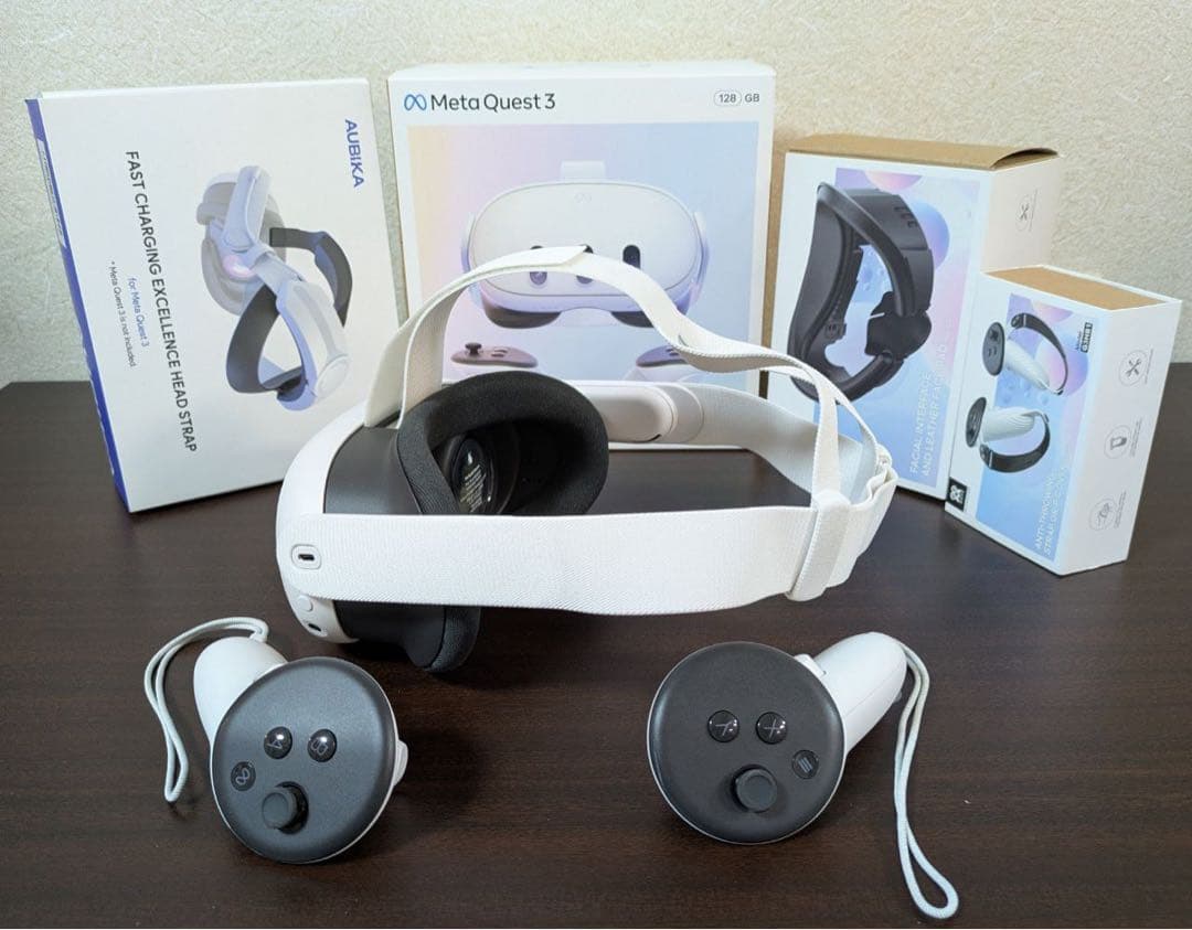  Quest 3 128GB VRヘッドセット　アクセサリー付き