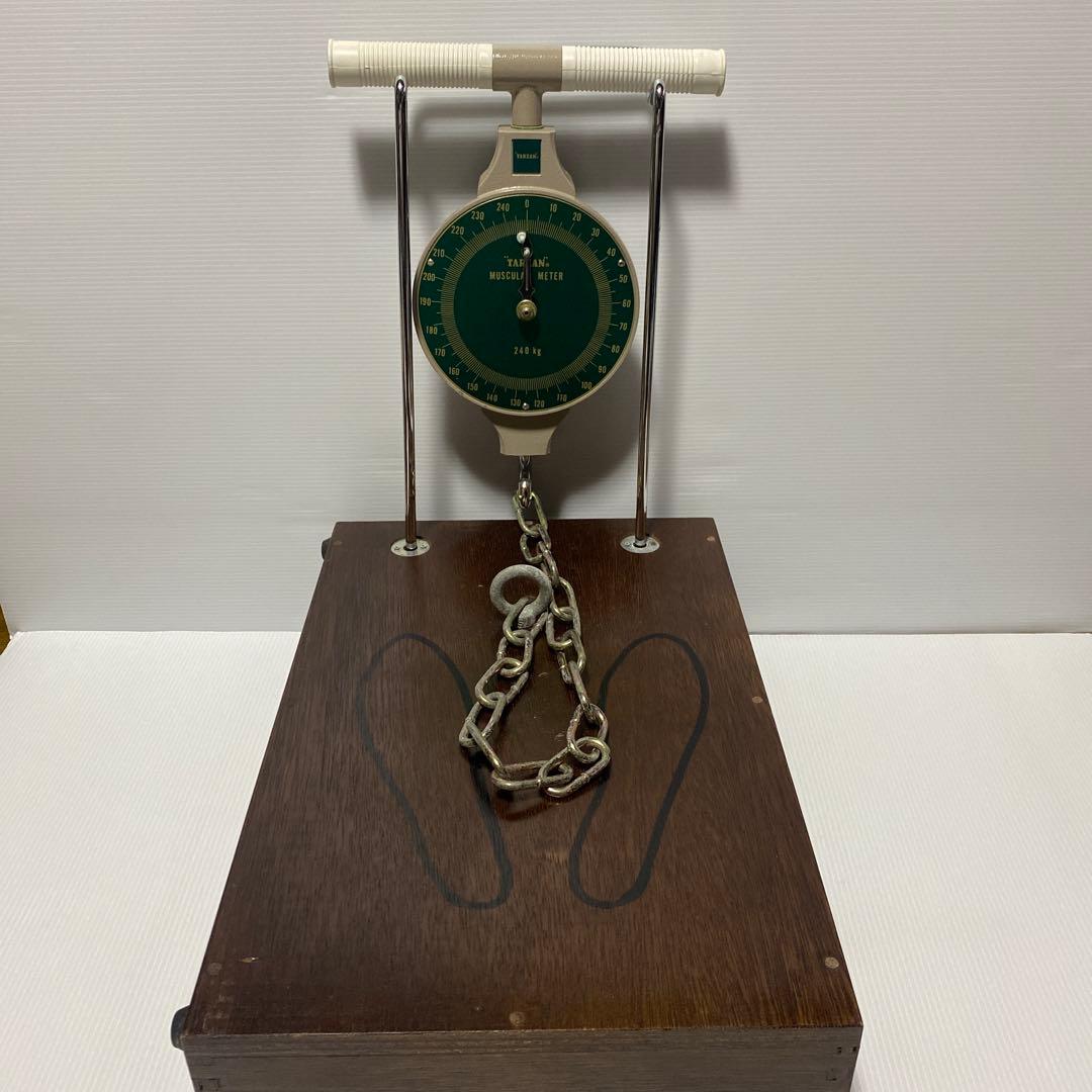 A 希少品 ツツミ 堤製作所 TARZAN ターザン 収納箱付き 背筋力計