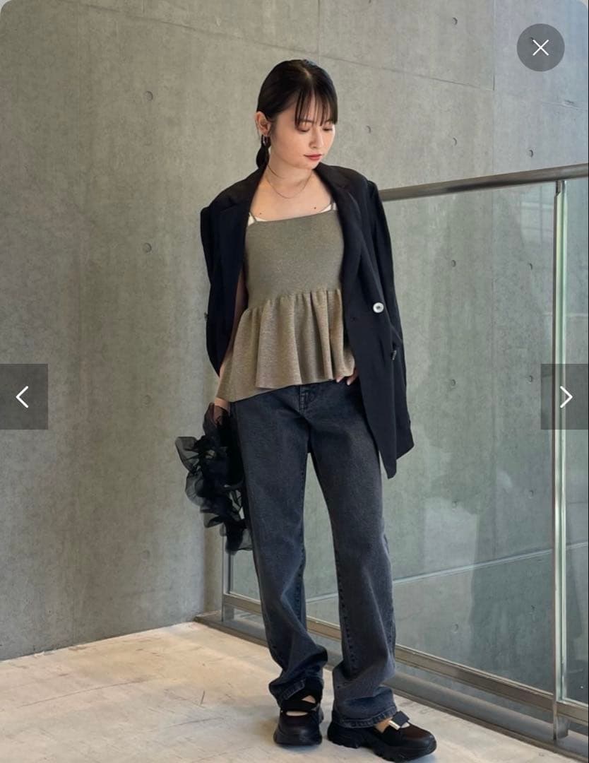 【新品】SLOBE IENAファンタジアパールラメニットビスチェ