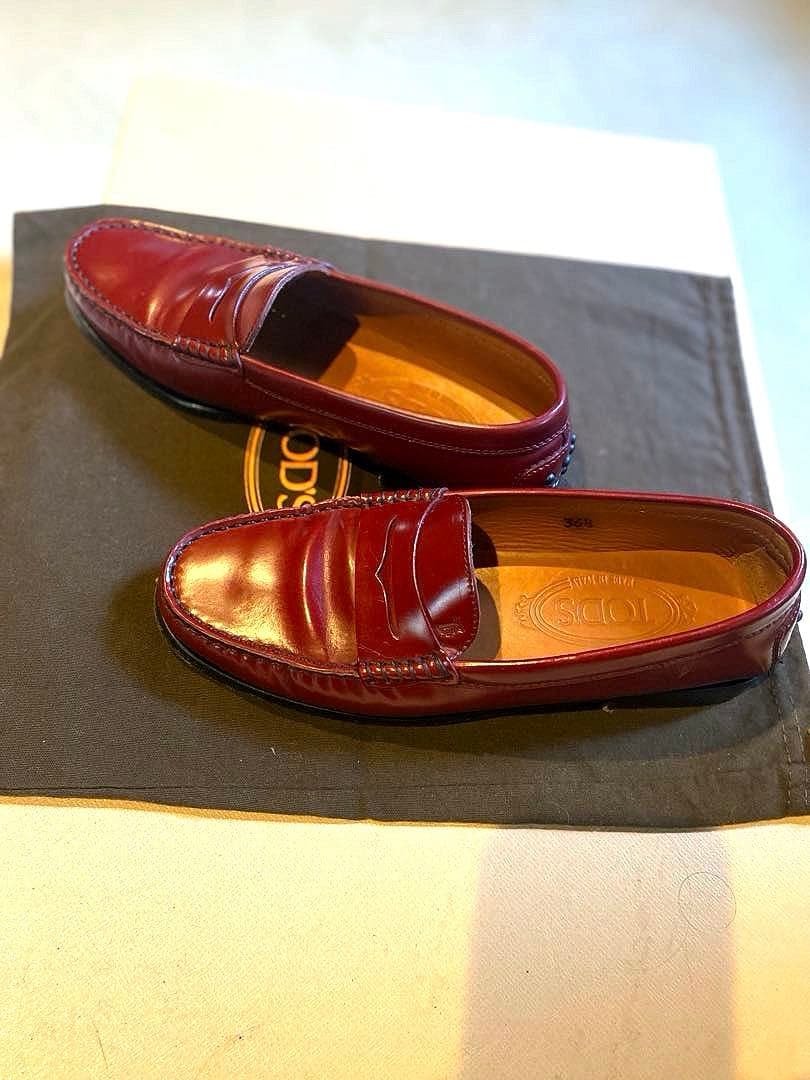 TOD,Sトッズ　ローファー　36.5 バーガンディ