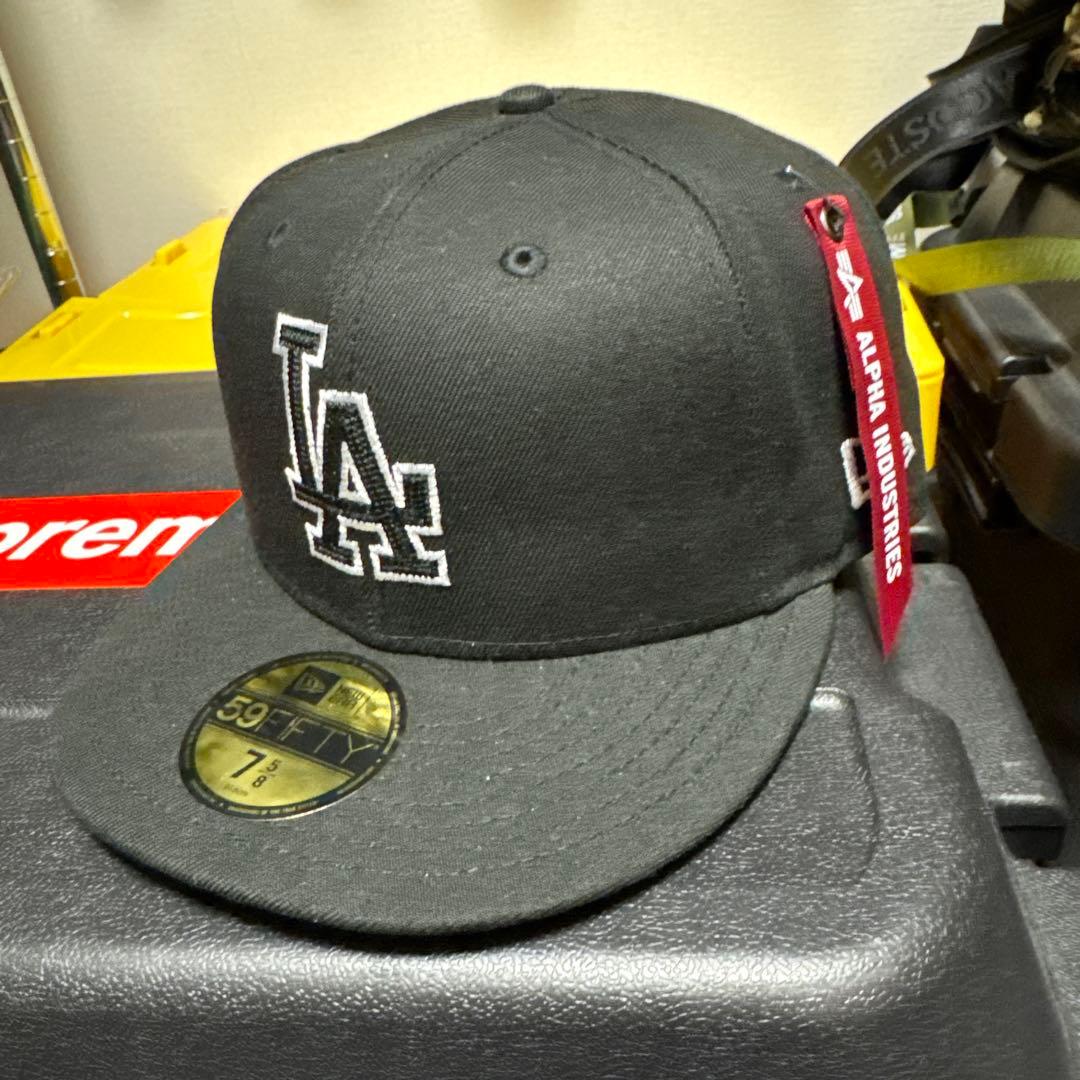 ニューエラ　alpha コラボキャップ　ドジャースキャップ　7 5/8