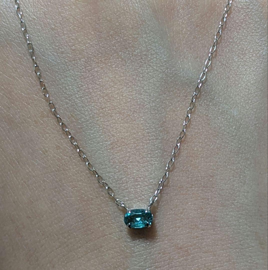 弥*生様 銅2.10%パライバトルマリン0.16カラットネックレス