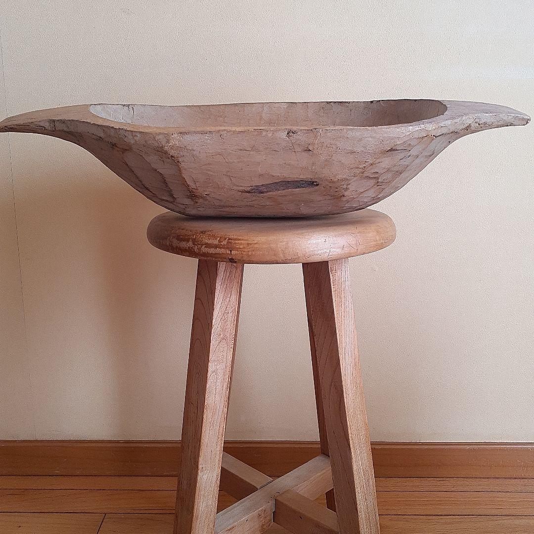 フランスアンティーク　ウッドボウル　ブロカント　蚤の市　古道具　France