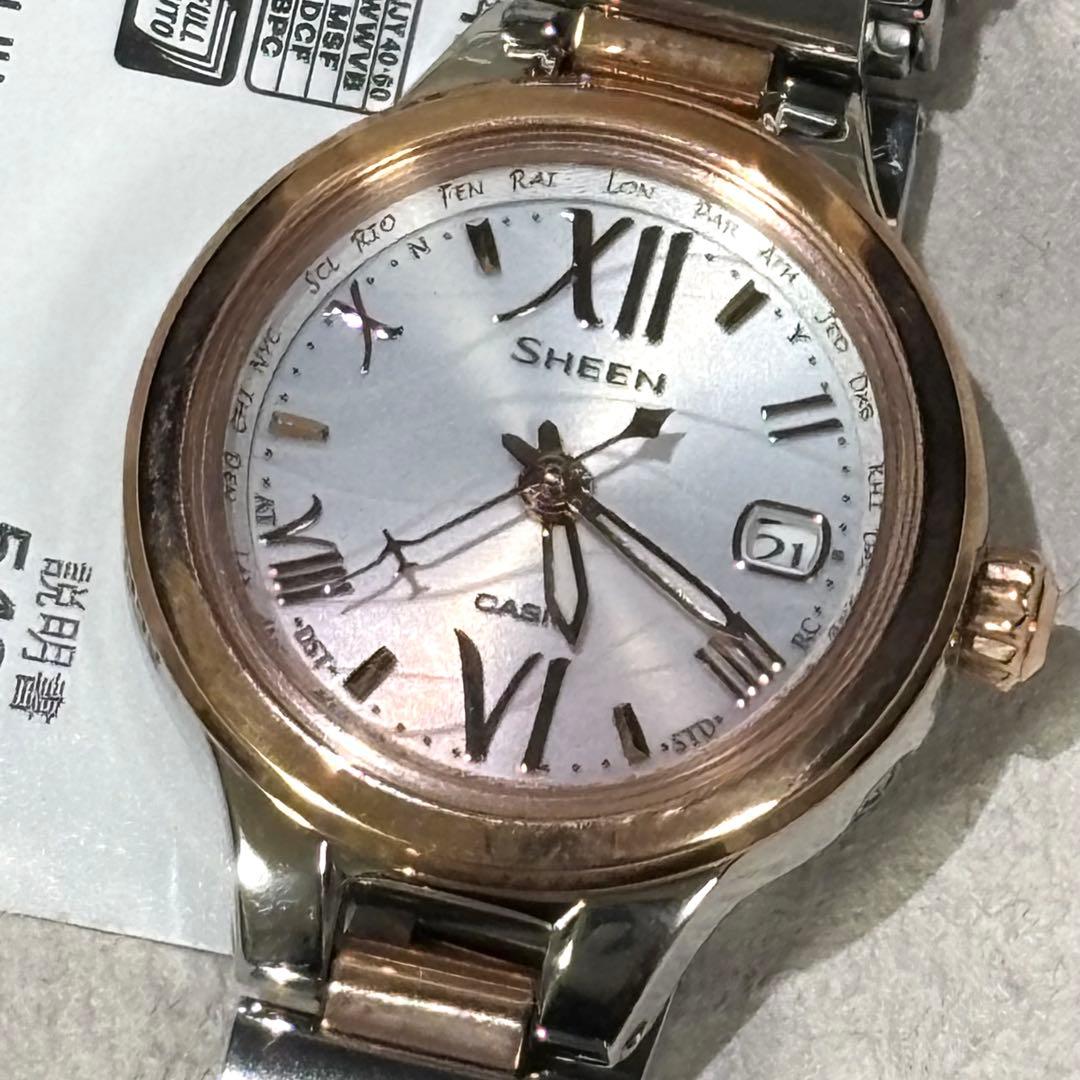 未使用　稼働　CASIO 　腕時計　 SHEEN　SHW-1700SG-4AJF