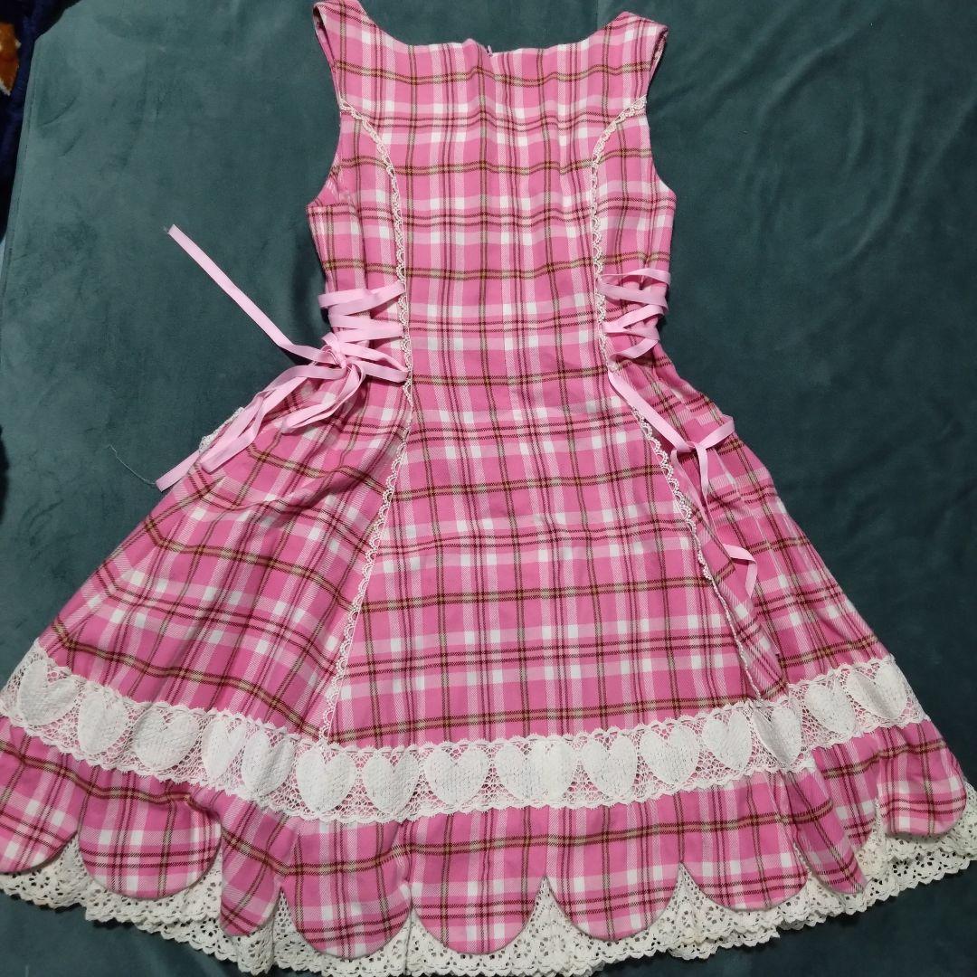 Angelic Pretty♡タータンチェック裾スカラップJSK♡初期タグレア♡