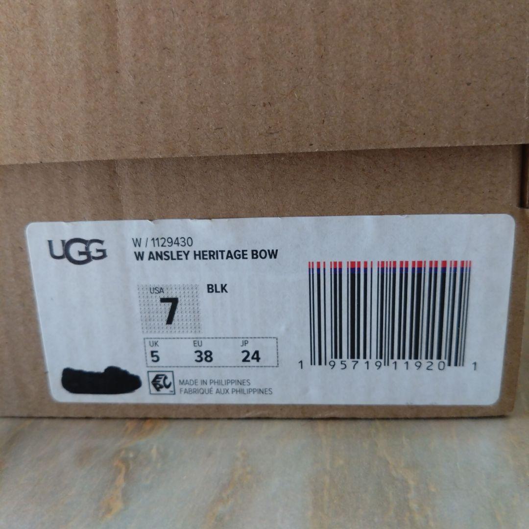 新品未使用☆UGG ANSLEY HERITAGE ブラック24cm