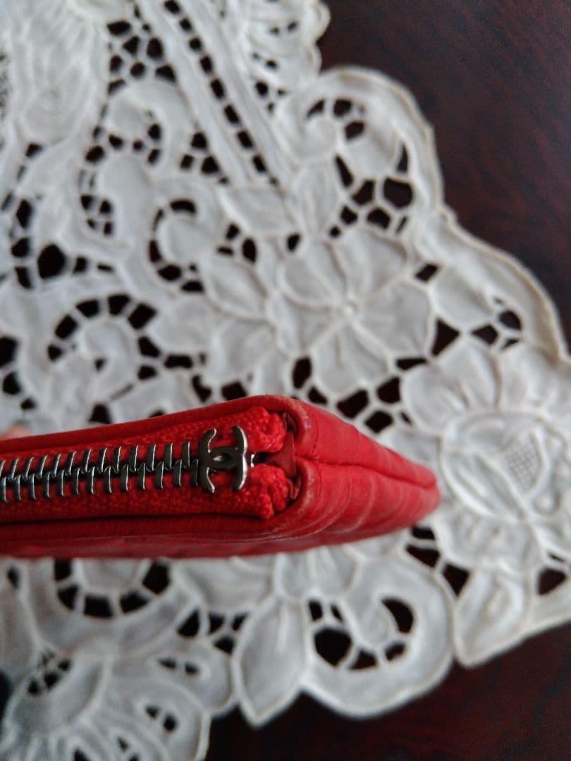 シャネル カメリア ミニポーチ