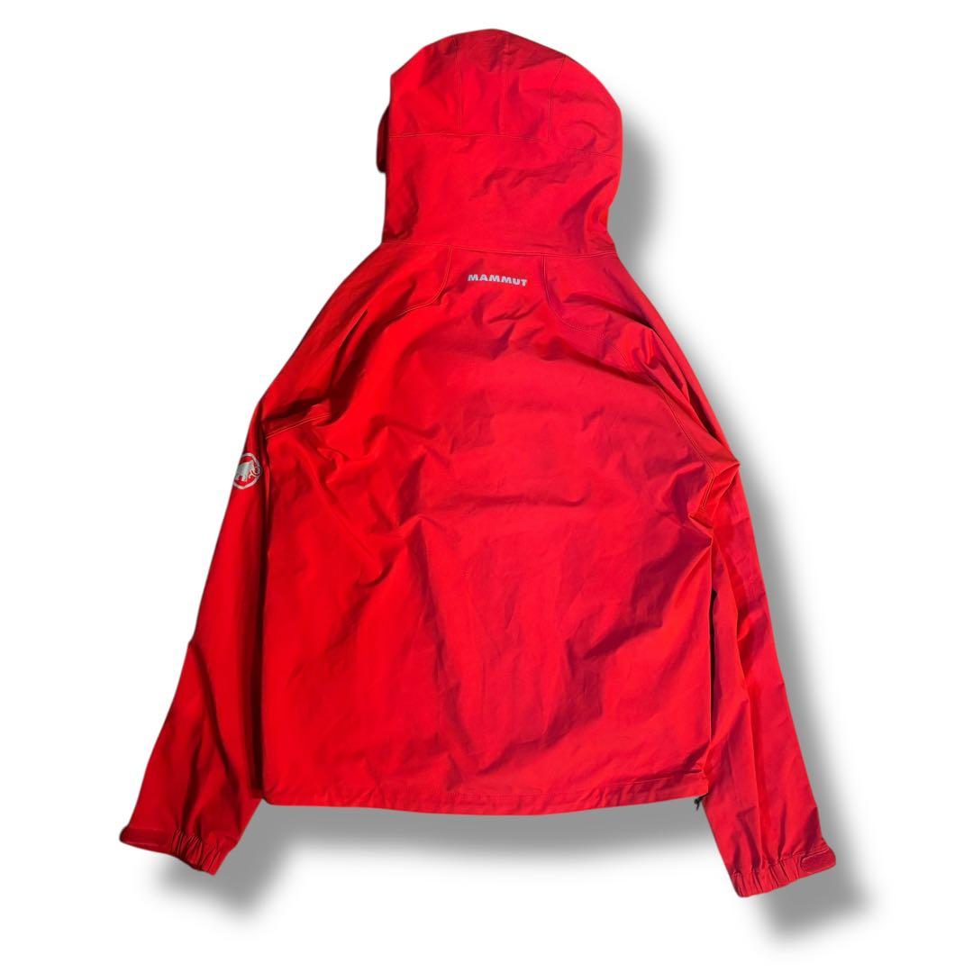 美品✨MAMMUT マムート フード付 ナイロン WIND STOPPER 赤