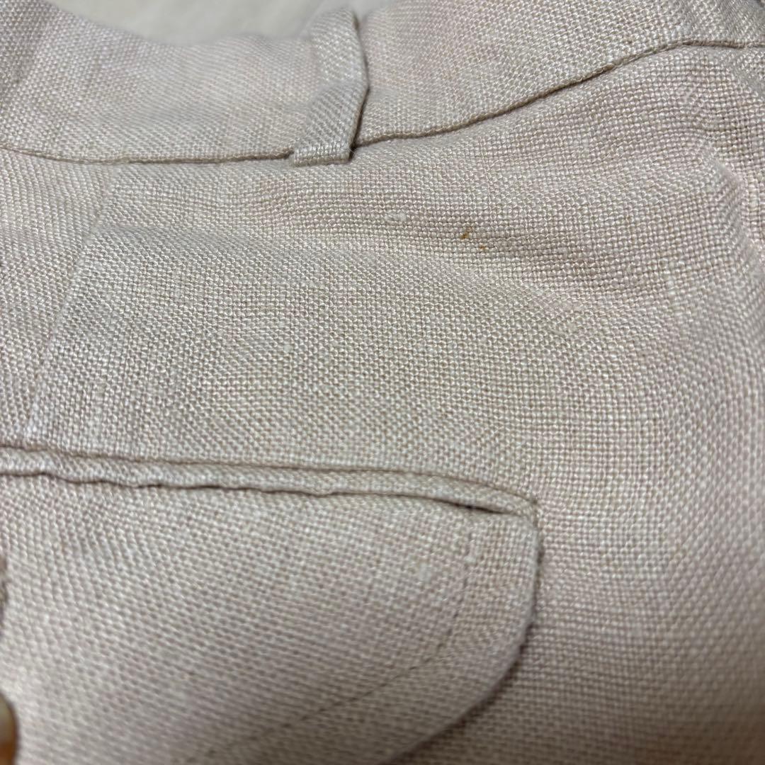 90's 2タック リネンワイドスラックス Ralph Lauren ベージュ