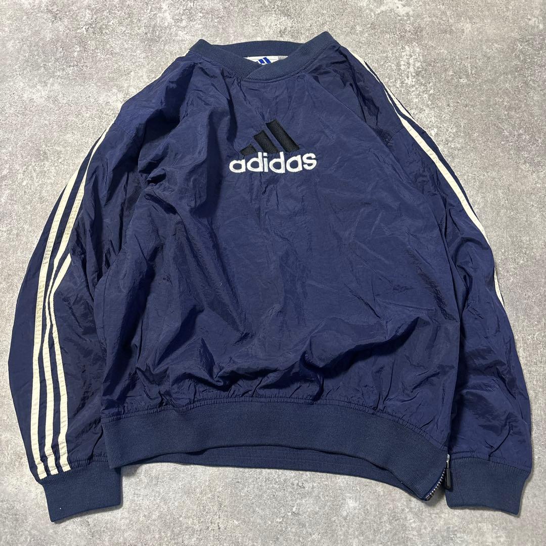 90s adidas プルオーバー　常田大輝着用　デカロゴ