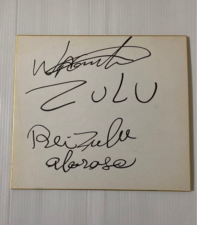 激レア希少品  レイズール親子 直筆サイン入り色紙