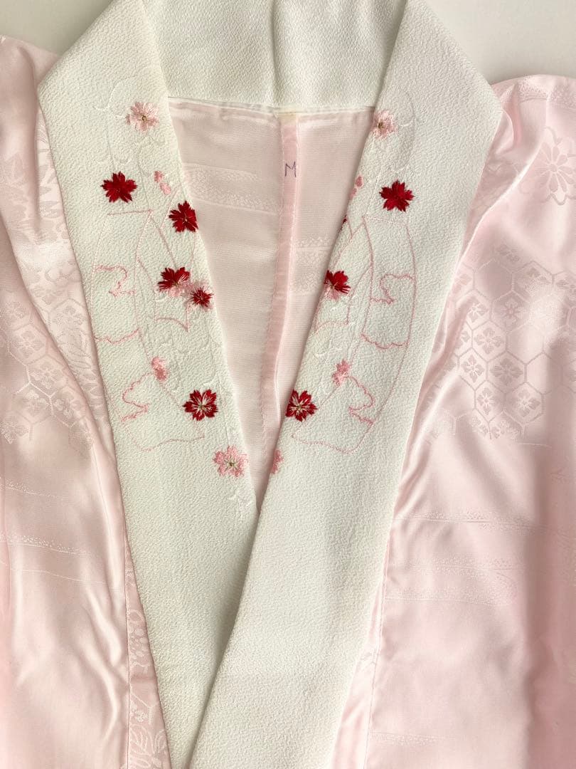 【在庫一掃セール！43枚セット】刺繍半衿付き　長襦袢　振袖用　F