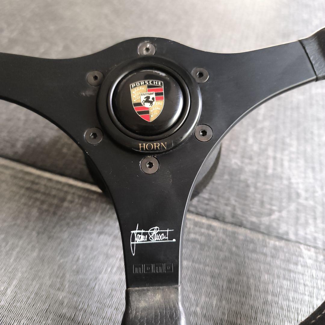 レア品　ポルシェ911ナロー　MOMO　ポルシェ ステアリングホイール レザー製