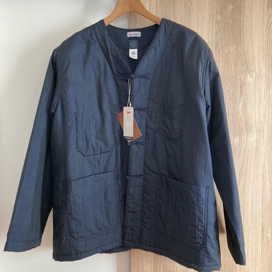 ポストオーバーオールズ　ポストシノワ　チャイナジャケット L ネイビー