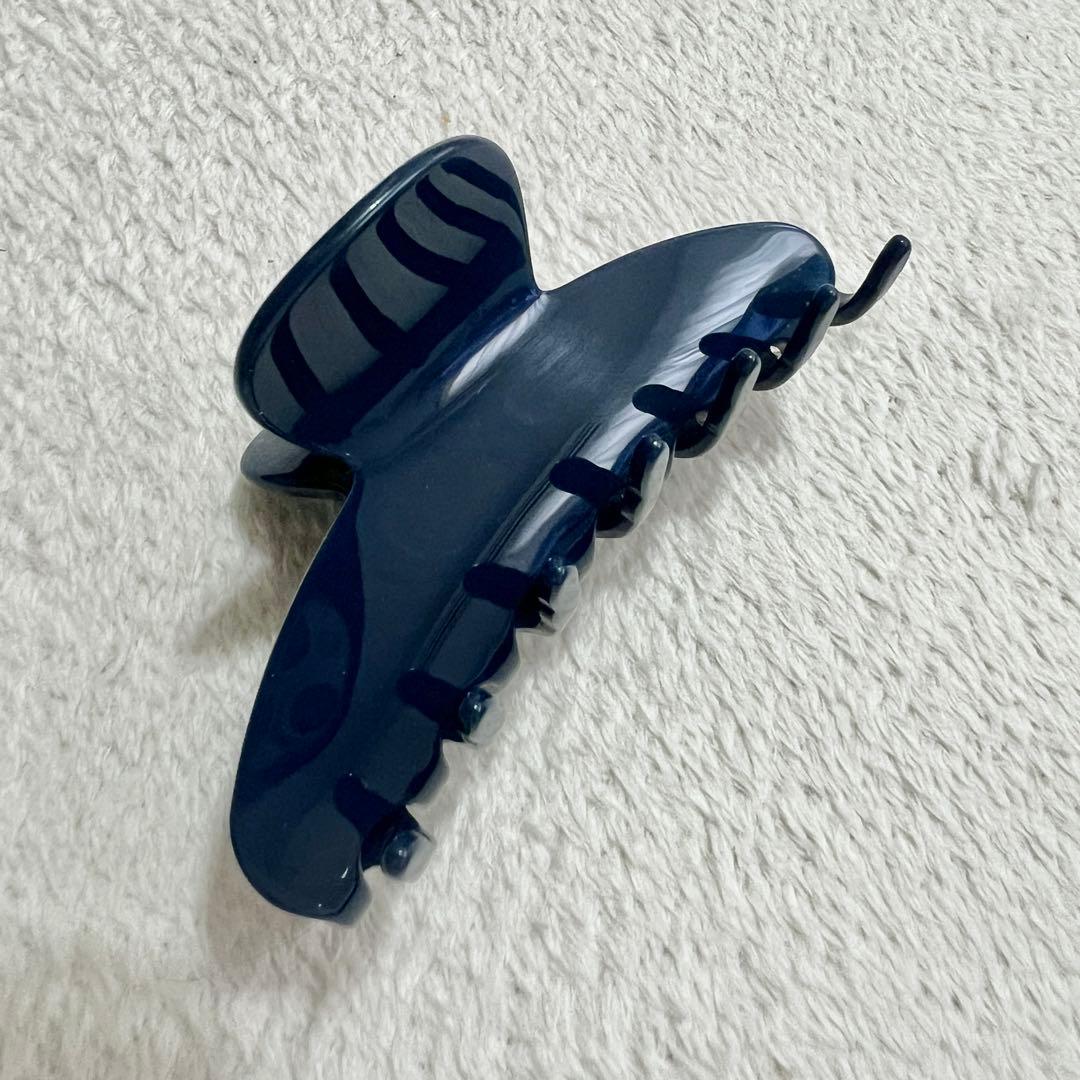 【新品】ALEXANDRE DE PARIS ヘアクリップ　ネイビー完売箱付き