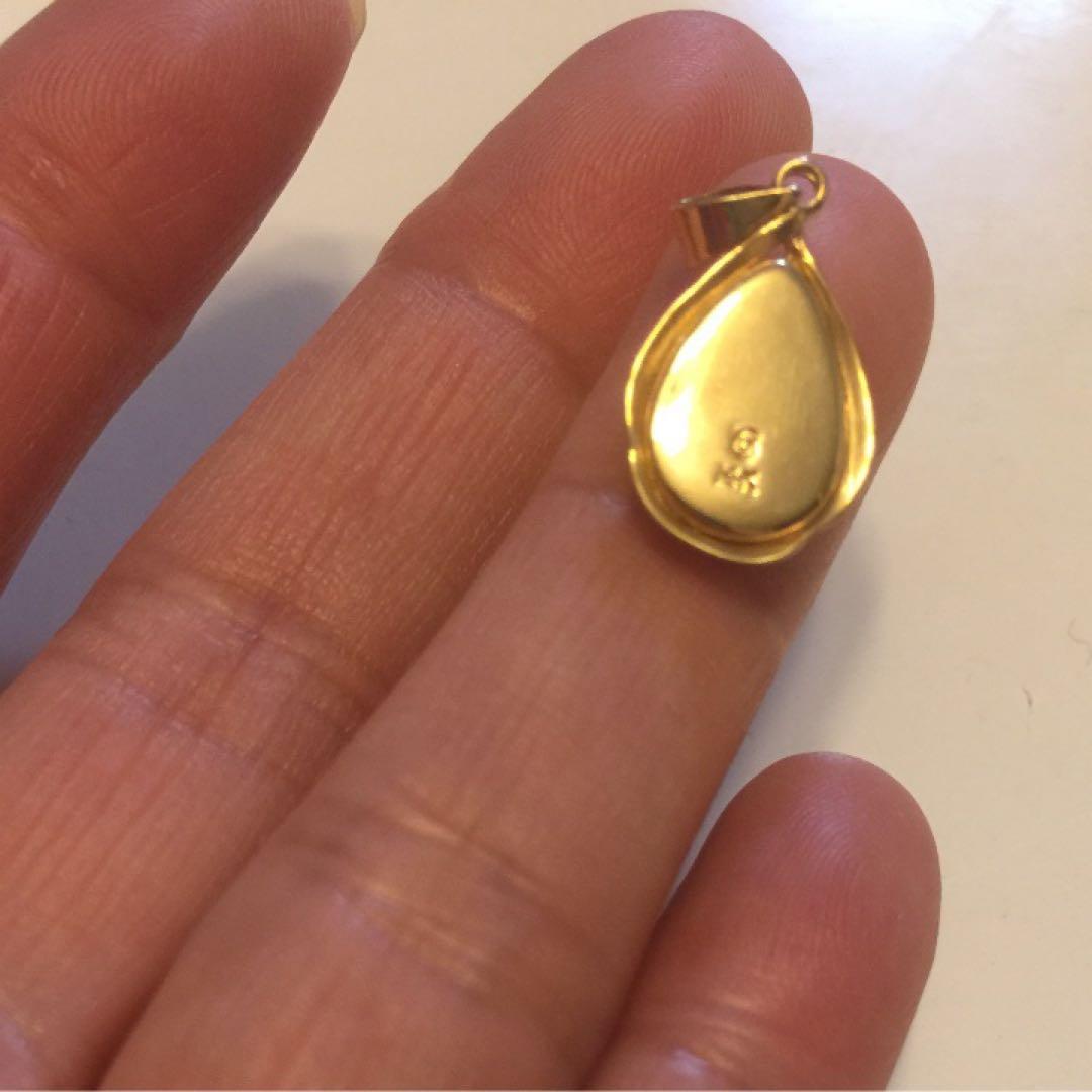 ネックレストップ 14K アンモライト　希少