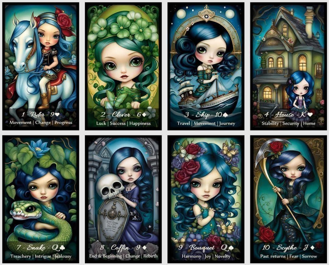 【正規品ルノルマンカード】ビッグアイズなドールやブライスの雰囲気✨ミラクルデッキ