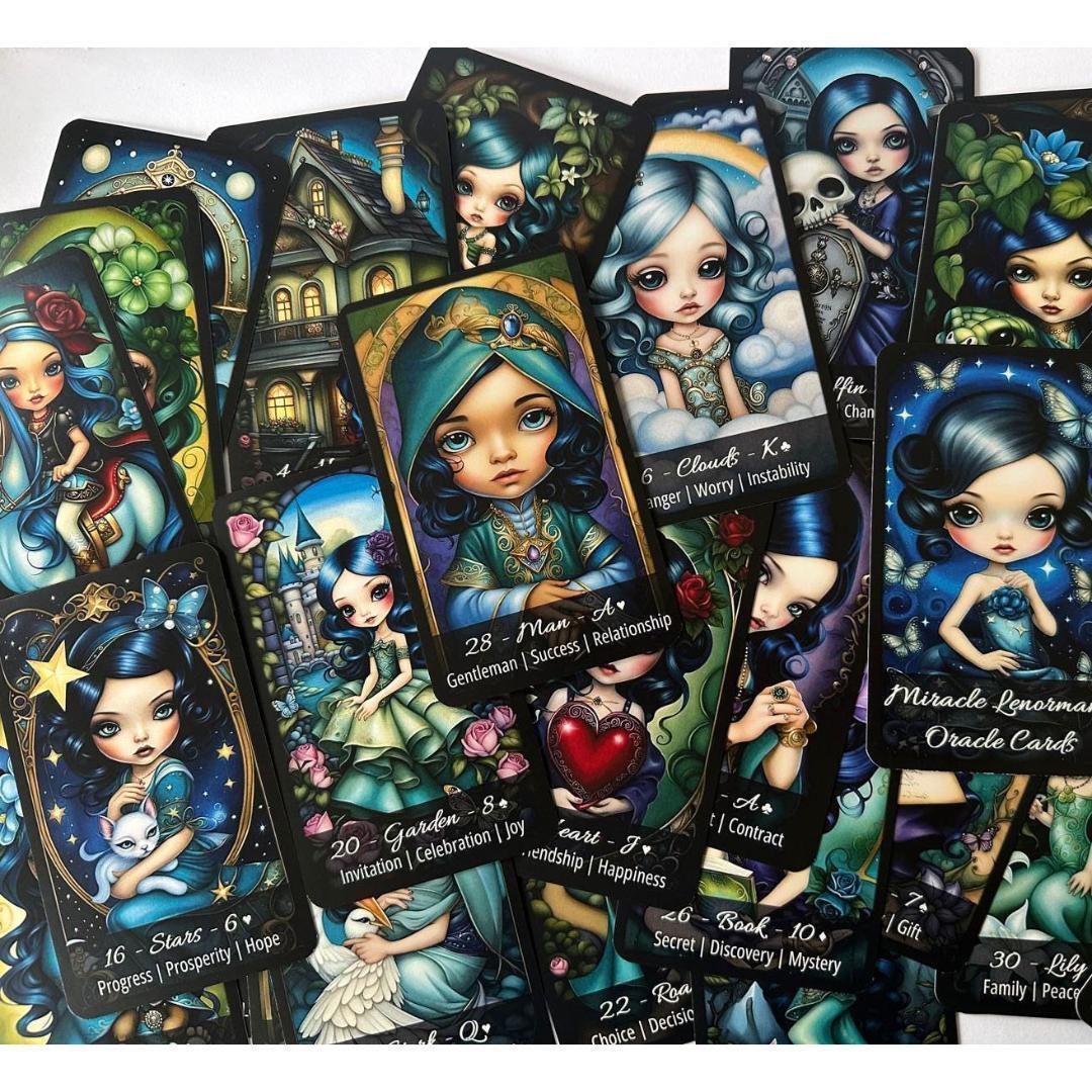 【正規品ルノルマンカード】ビッグアイズなドールやブライスの雰囲気✨ミラクルデッキ