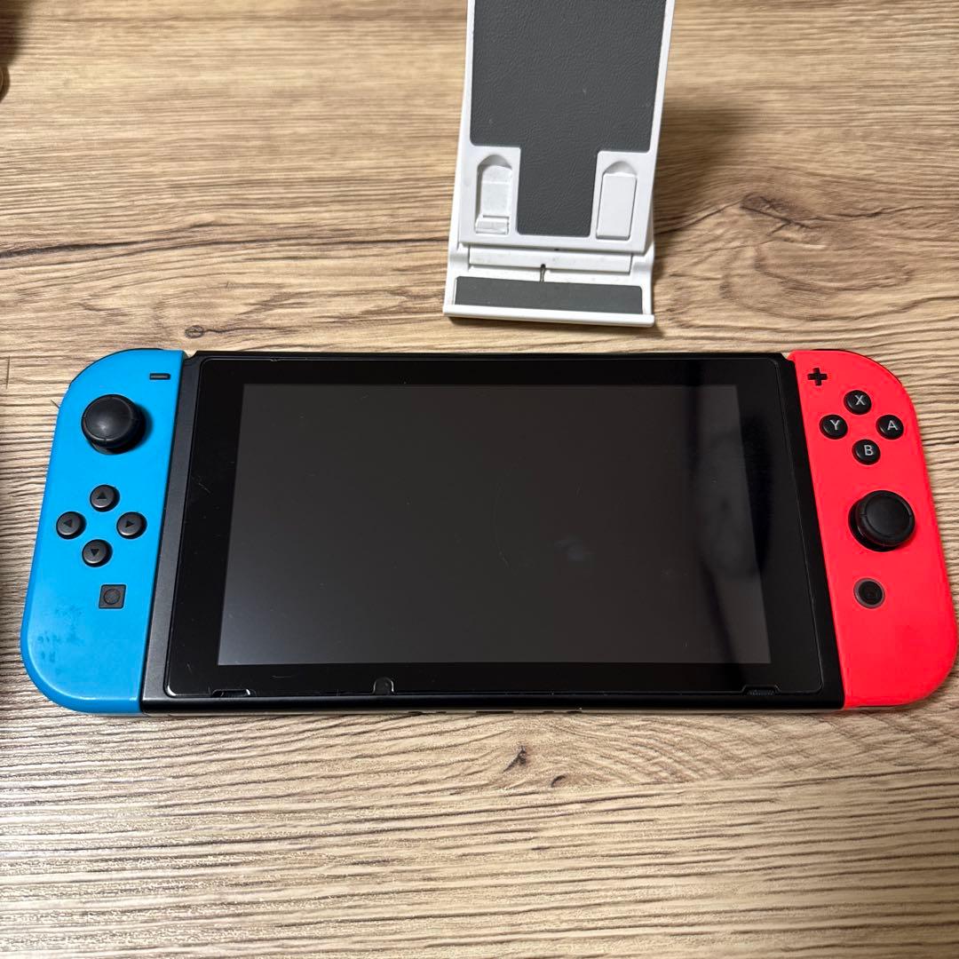 Nintendo Switch 青/赤 本体 収納ケース付き　おまけあり