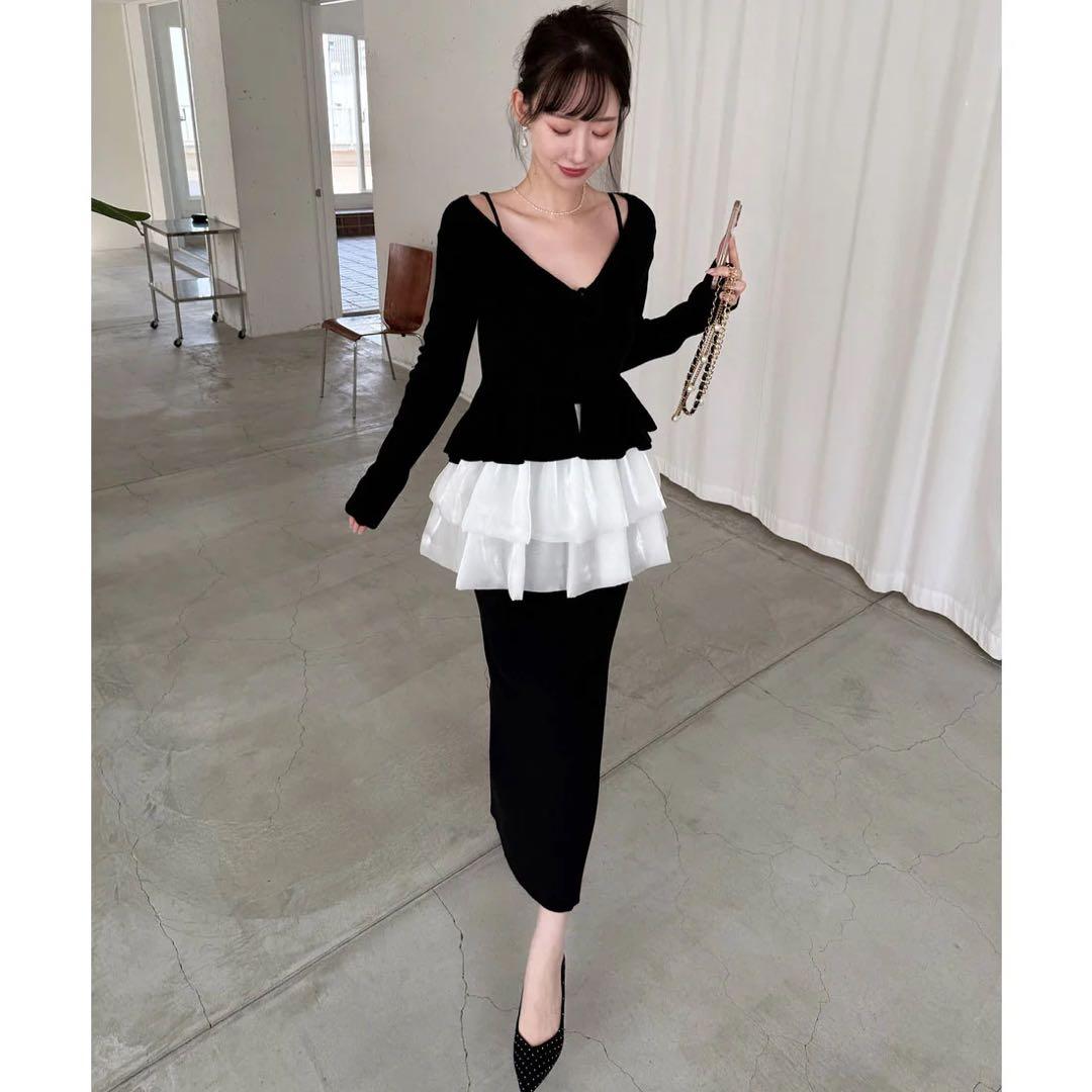 ドッキングペプラムニットアンサンブル