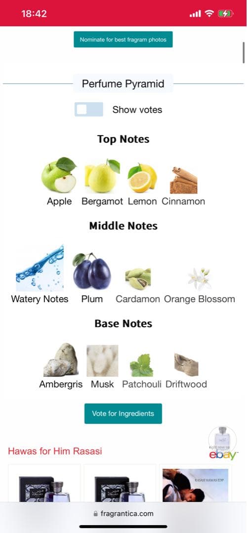 香水(男性用) Rasasi Hawas