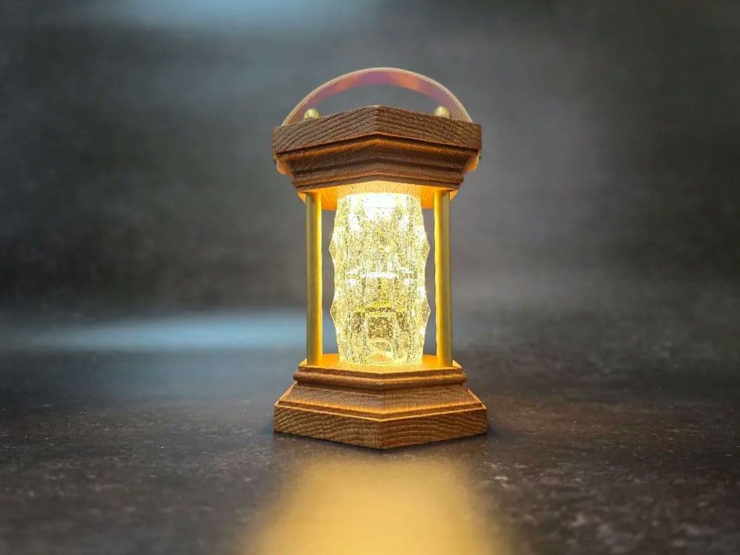 ゴールゼロ クリスタルシェード シェード オーク ルーカス ランタンシェード