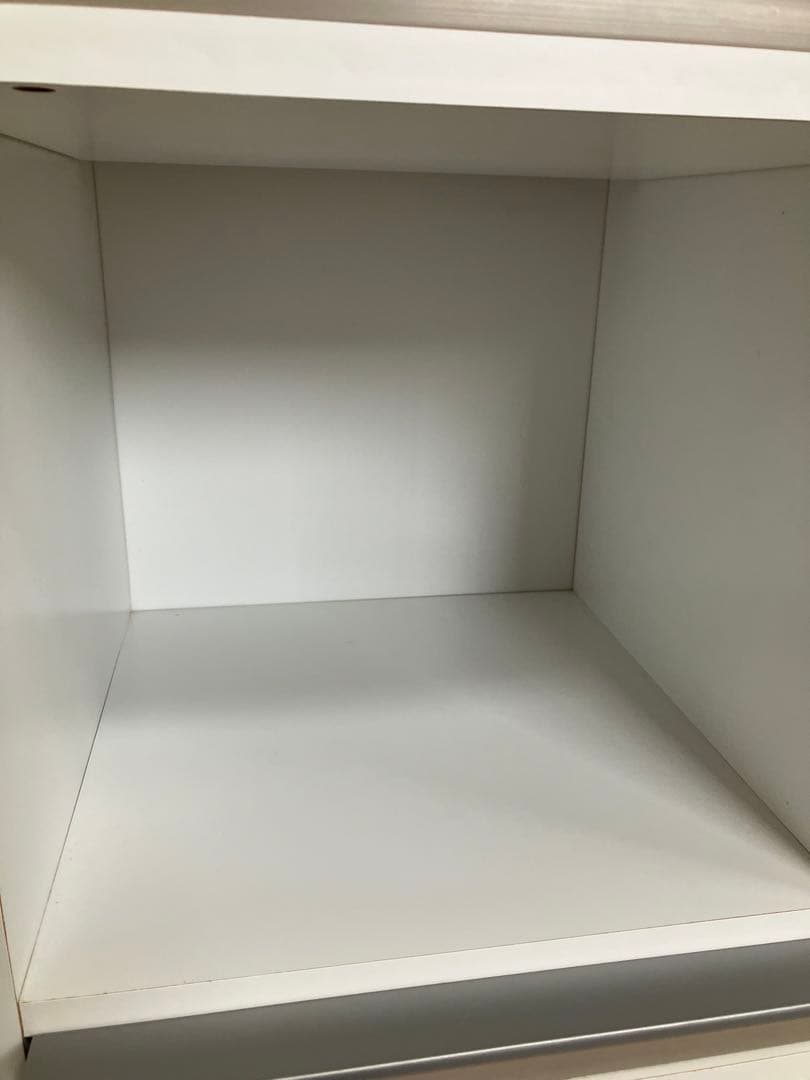 ディスプレイラック ホワイト 高さ123幅116奥行41cm ダメージ有り