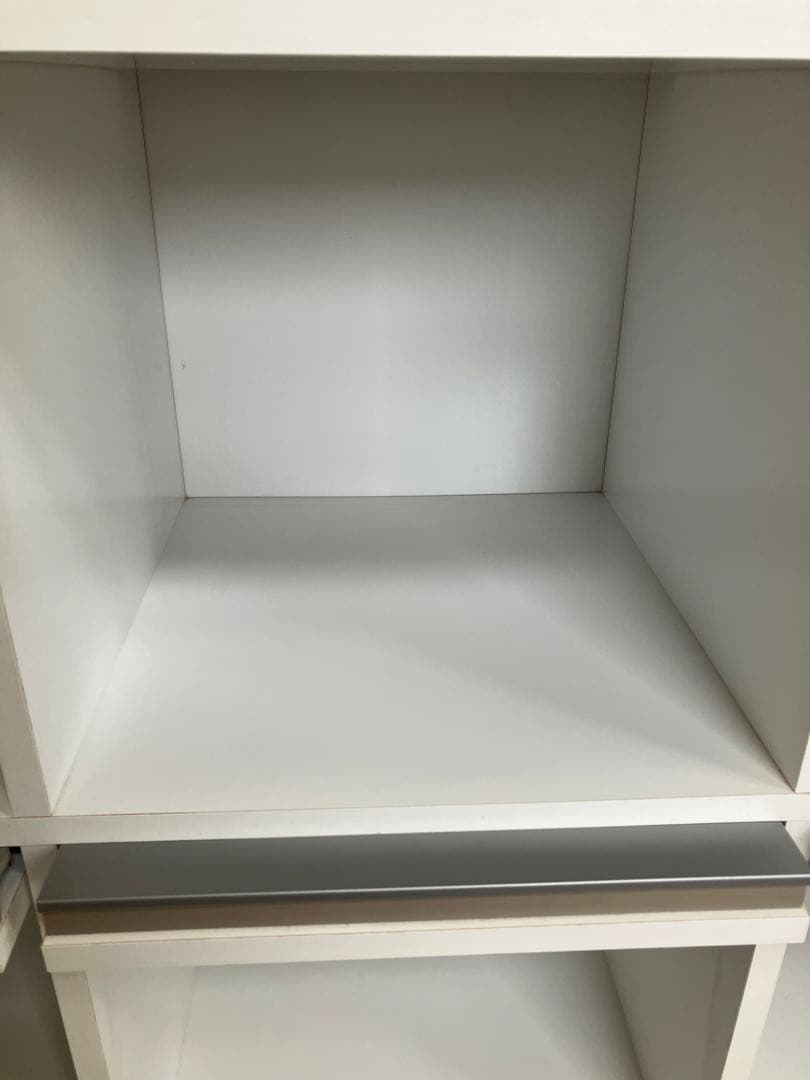 ディスプレイラック ホワイト 高さ123幅116奥行41cm ダメージ有り