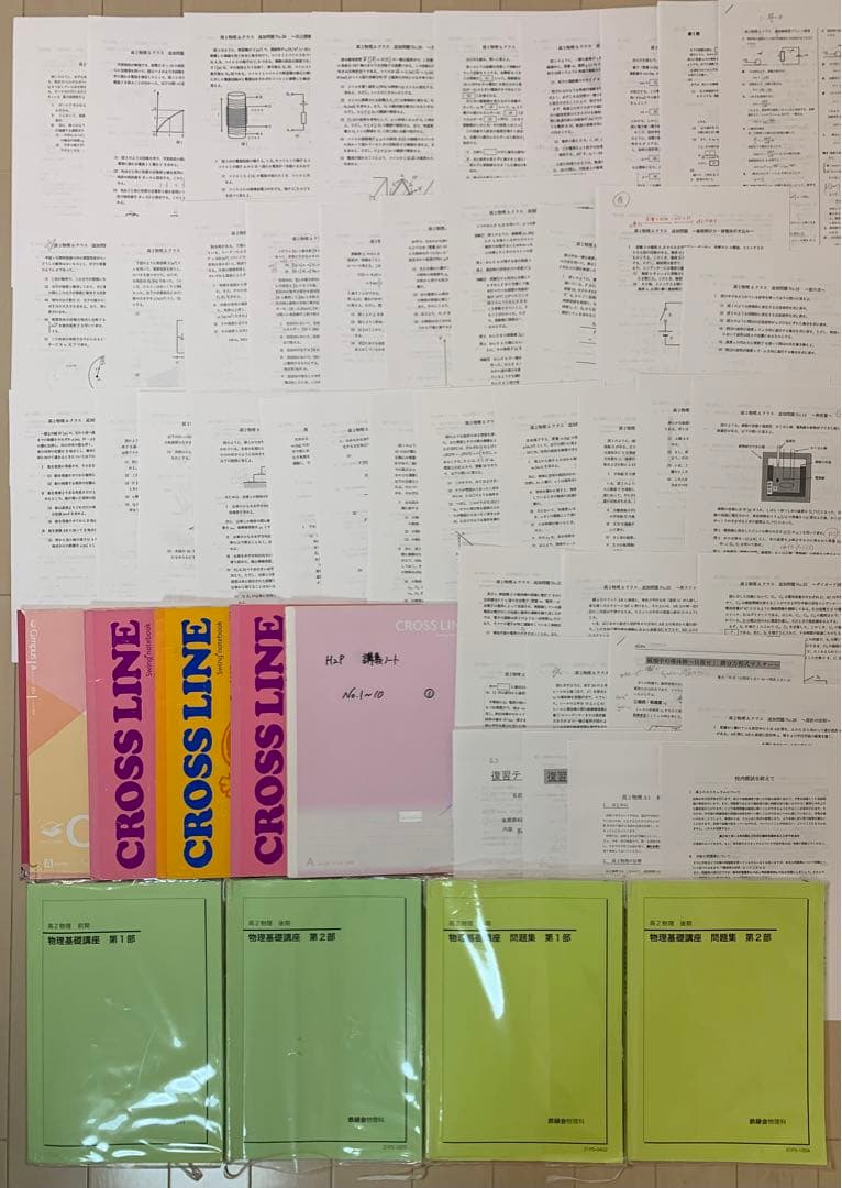 鉄緑会 高2 物理 最上位 テキスト 講義ノート 授業プリント 1年分 Ａクラス